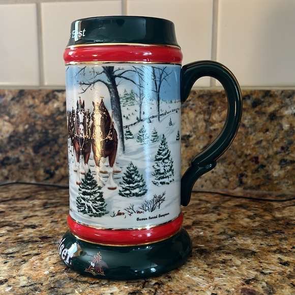 1991 BUDWEISER THE SEASONS BEST HOLIDAY STEIN CS133 by Budweiser - Picture 3 of 6